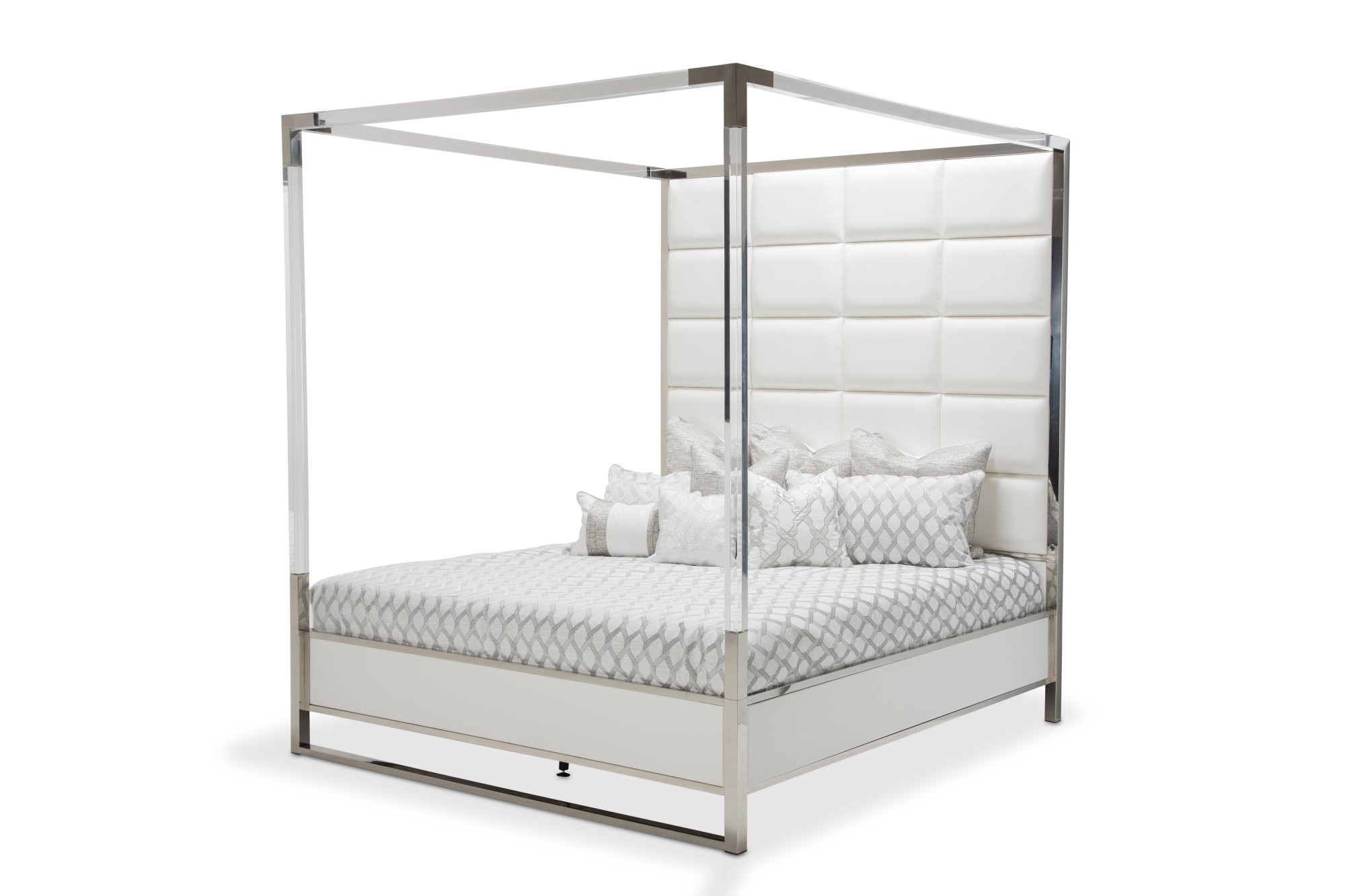 King Metal Canopy Bed