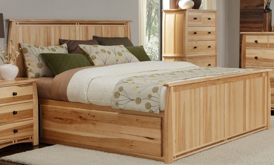 Queen Panel Bed w/ Storage