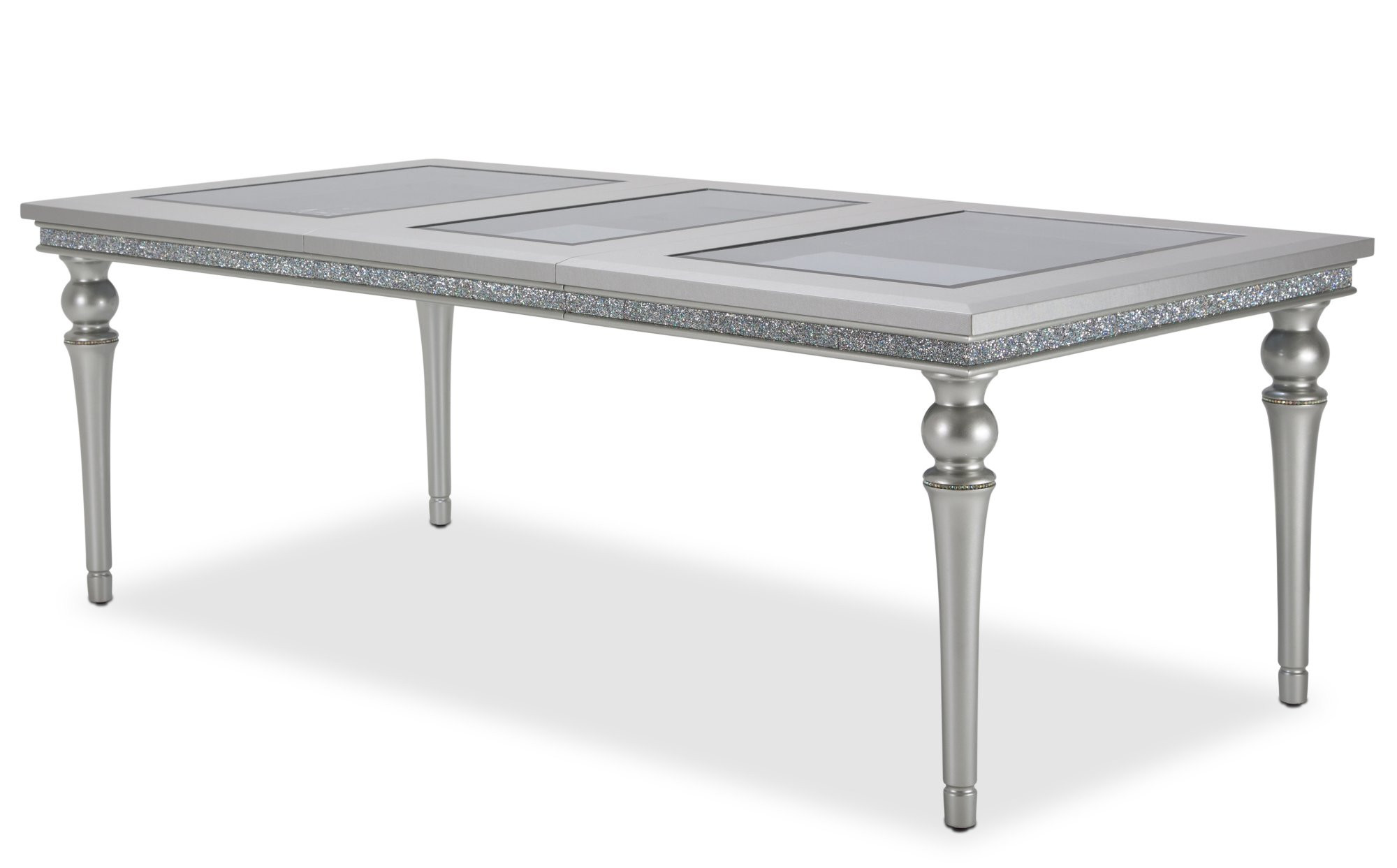 Upholstered Dining Table w/ One 23.75 Inch Leaf