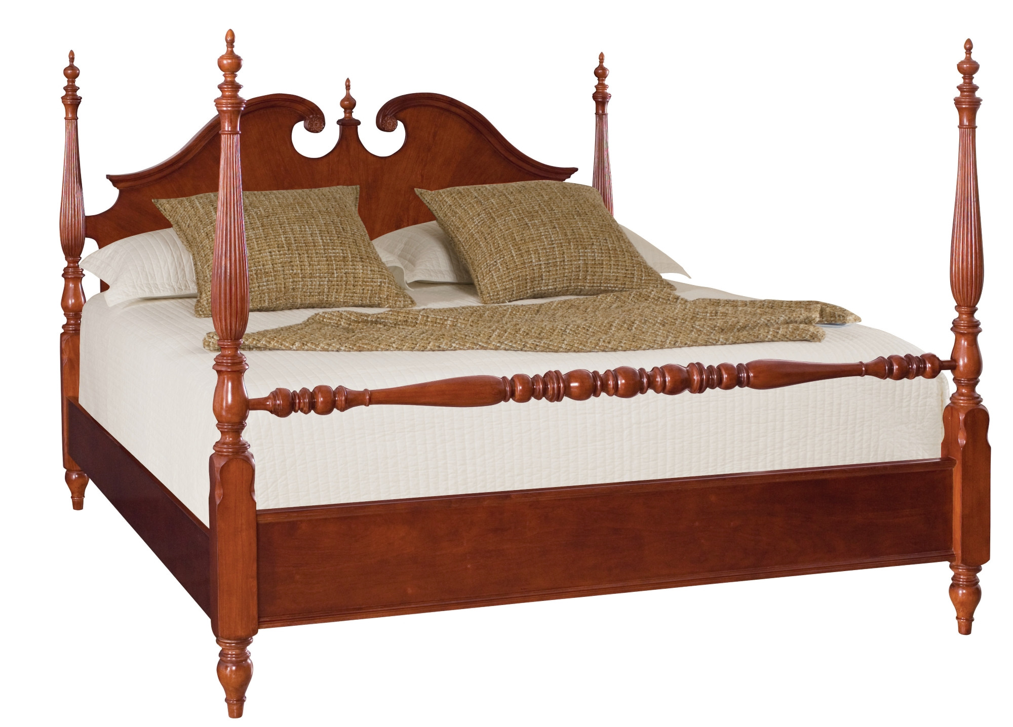 Queen Low Poster Bed