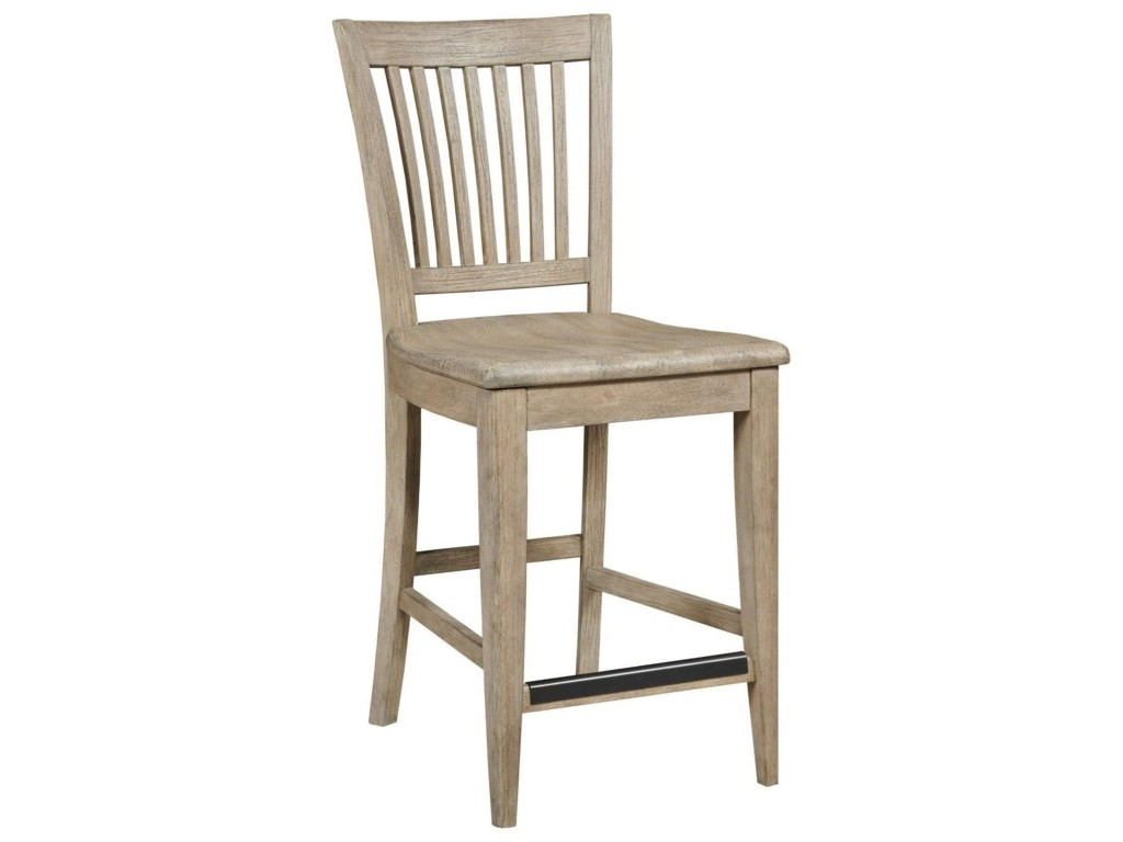 Counter Height Slat Back Chair