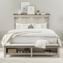 Queen Mantle Storage Bed