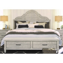 Queen Panel Storage Bed