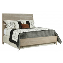 Incline Oak Queen Medium Footboard Bed