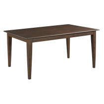 60 Inch Rectangular Leg Table Mocha