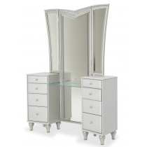 Upholstered Vanity w/ Mirror