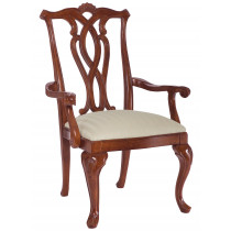 Pierced Back Arm Chair