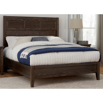 Cal King Louvered Bed with Low Profile Footboard