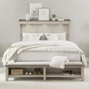 King Mantle Storage Bed