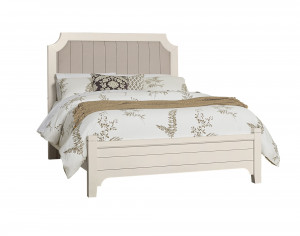 Queen Upholstered Bed W/ Low Profile Footboard