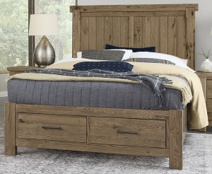 King American Dovetail Storage Bed