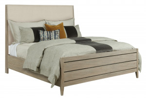 Incline Fabric King High Footboard Storage Bed