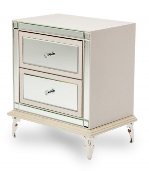 Upholstered Nightstand-Frost