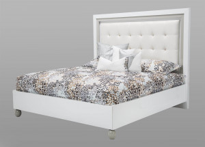 King Platform Bed-White Cloud