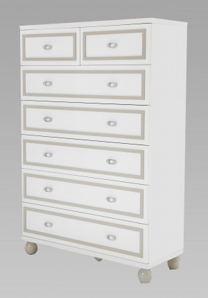 7 Drawer Chest-White Cloud