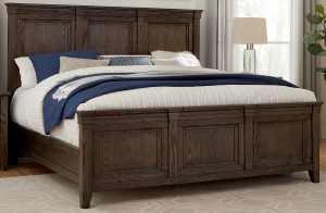 Cal King Mansion Bed with Mansion Footboard