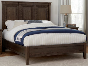 Cal King Mansion Bed with Low Profile Footboard