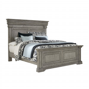 Madison Ridge Cal King Panel Bed with Panel Footboard