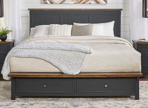 King Storage Bed