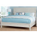 Queen Louvered Bed with Low Profile Footboard