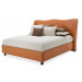 Queen Upholstered Wing Bed