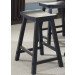 30 Inch Sawhorse Barstool-Black