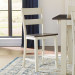 Ladder Back Bar Stool (Cocoa-Chalk)