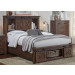 Queen Storage Headboard W/ Rotating Storage Bed