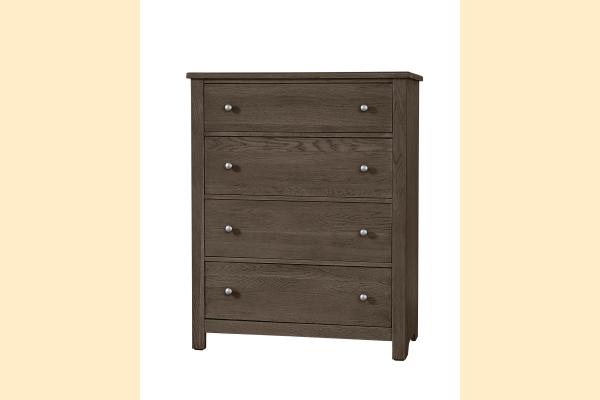 Vaughan Bassett Fundamentals- Grey Four Drawer Chest