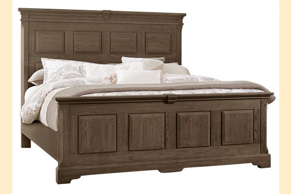 VB Artisan & Post  Heritage-Cobblestone Oak Queen Mansion Bed