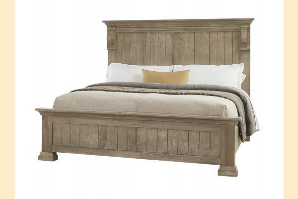 VB Artisan & Post  Carlisle- Natural Grey Queen Corbel bed