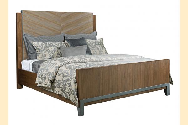 American Drew Modern Synergy Chevron Maple King Bed