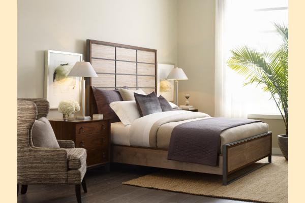 American Drew Modern Synergy Matrix Panel Queen Bed