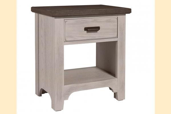 Vaughan Bassett Dover Grey - Bungalow 1 Drawer Nightstand