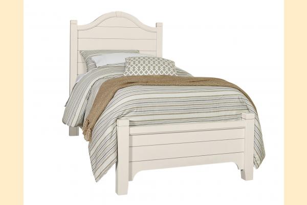 Vaughan Bassett Lattice - Bungalow Twin Arch Bed W/ Low Profile Footboard