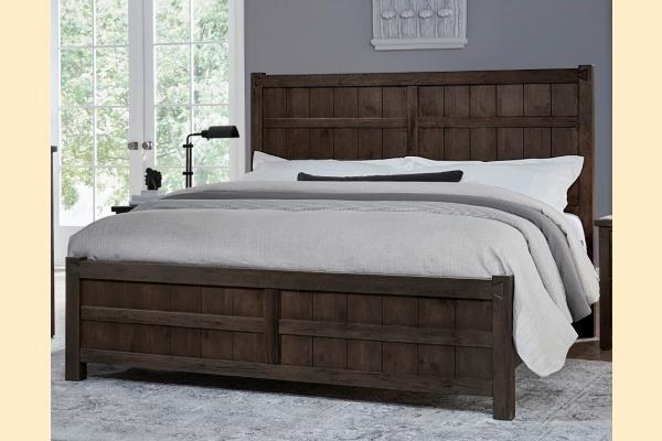 Vaughan Bassett Dovetail - Java Queen Board & Batten Bed