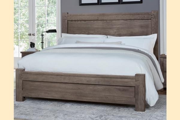 Vaughan Bassett Dovetail - Mystic Grey Cal King Poster Bed