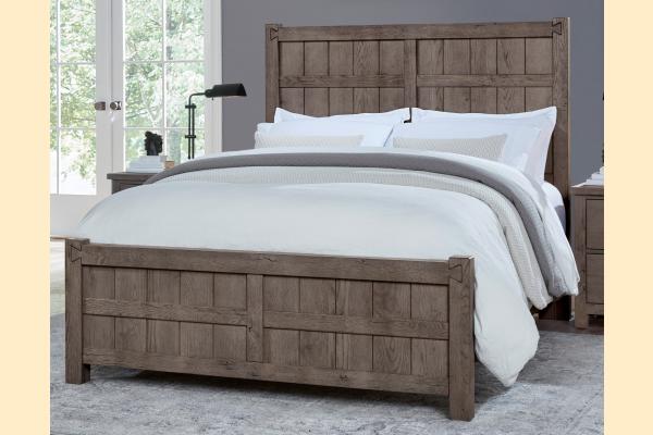 Vaughan Bassett Dovetail - Mystic Grey King Board & Batten Bed