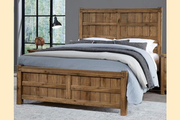 Vaughan Bassett Dovetail - Natural King Board & Batten Bed