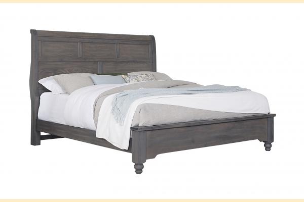 Vaughan Bassett Vista- Grey Oak Queen Sleigh Bed