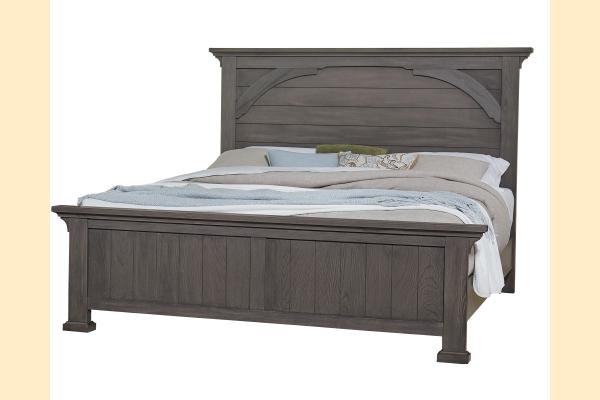 Vaughan Bassett Vista- Grey Oak King Mansion Bed