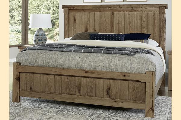 Vaughan Bassett Yellowstone - Chestnut Natural Queen American Dovetail Bed