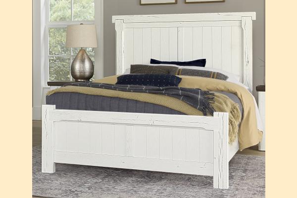 Vaughan Bassett Yellowstone - White/Buckskin Cal King American Dovetail Bed