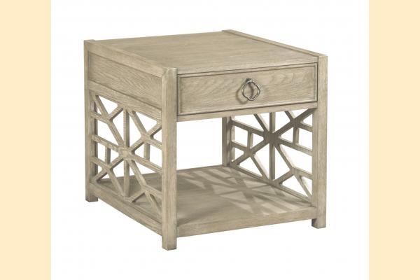 American Drew Vista Biscane Drawer End Table