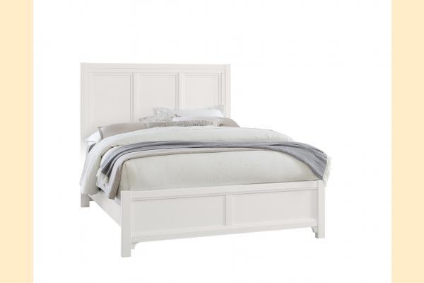 Vaughan Bassett Cool Farmhouse- Soft White Queen Panel Bed