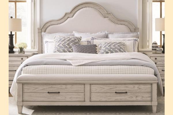 Legacy Belhaven Cal King Upholstered Panel Storage Bed