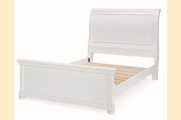 Legacy Kids Canterbury-Natural White Full Sleigh Bed