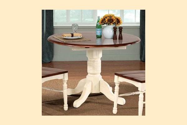 A-America British Isles Merlot & Buttermilk Drop Leaf Table