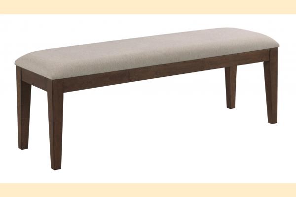 Kincaid Kafe Upholstered Dining Bench Mocha