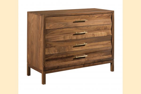 Kincaid Monogram Walnut Back Bay Accent Chest- Walnut